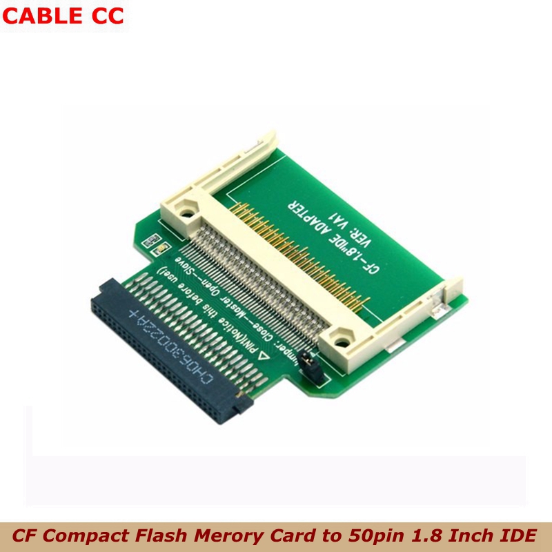 Memory Card Ssd - อะแดปเตอร์การ์ดหน่วยความจำ CF การ์ดหน่วยความจำคอมแพคแฟลชเป็น 50 พิน 1.8