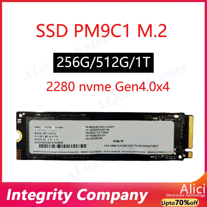 Samsung Ssd - เดิมที่ใช้งานได้ Samsung PM9C1 /PM9C1a 512G 256g
