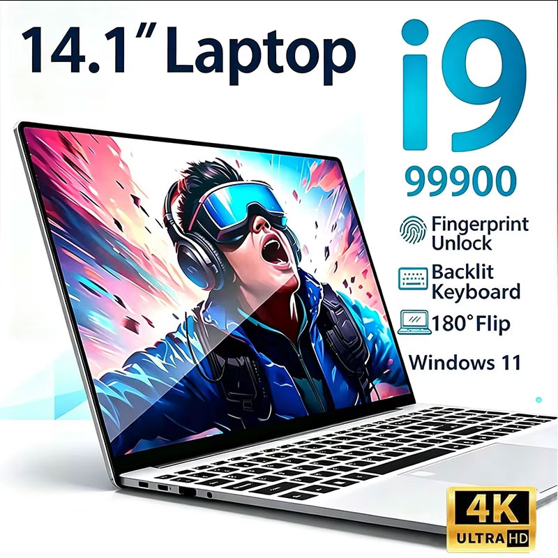 Ssd 1Tb - แล็ปท็อปคอมพิวเตอร์ขนาด 14.1 นิ้ว Intel Core i9-9900