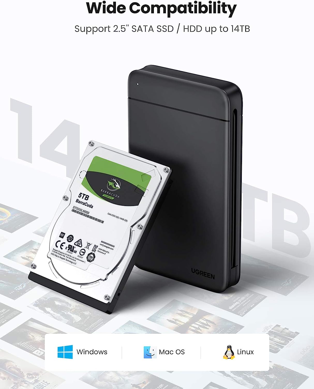 กล่องใส่ฮาร์ดดิสก์ UGREEN USB  - Ssd Hard Drive บทวิจารณ์และราคา