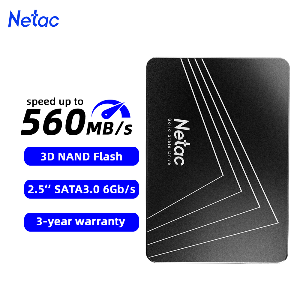 Netac SATA3 SSD 2.5 ''2 tb 1 t - Ssd 500Gb บทวิจารณ์และราคา