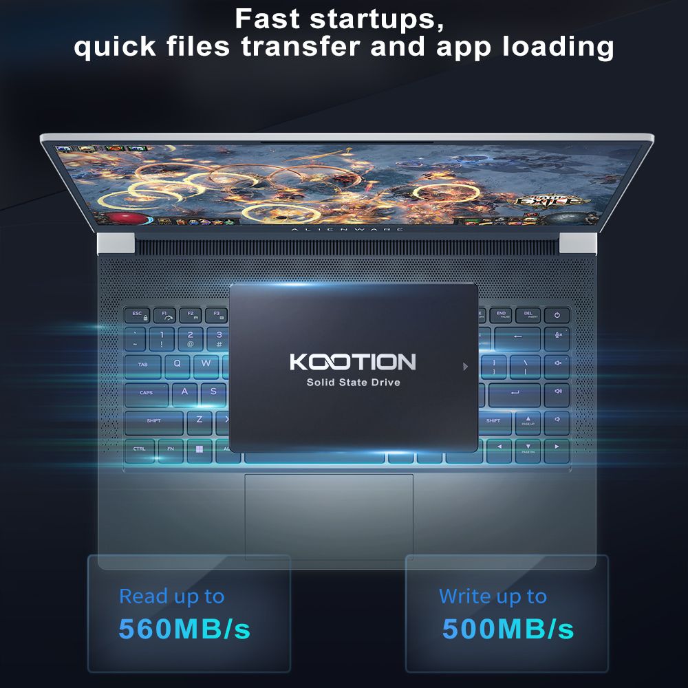 KOOTION SATA SSD ฮาร์ดไดรฟ์ 64 - Ssd 500Gb บทวิจารณ์และราคา