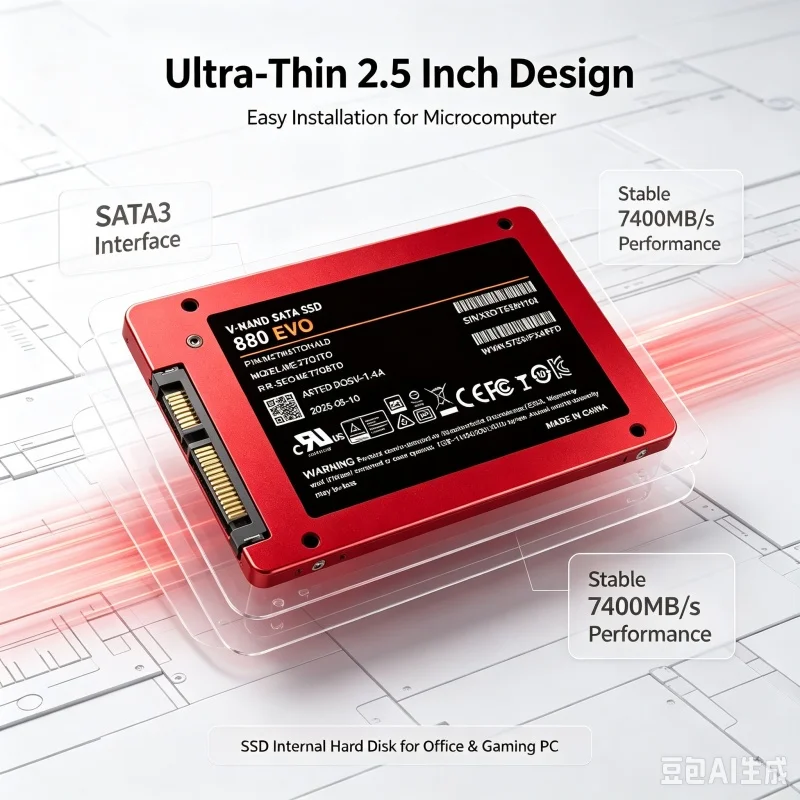 1TB 2TB 4TB 13 สี SATA3 2.5